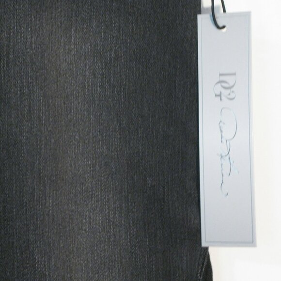 DG2 Diane Gilman Jegging Medium NWT Gray with Black Insets Stretch Skinny Ankle - Picture 3 of 6